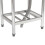 Commercial Square Kitchen Sink with Single Bowl Basin Grid Shelf 6