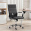 (Black) UEV Ergonomic Office Chair, PU Leather 5