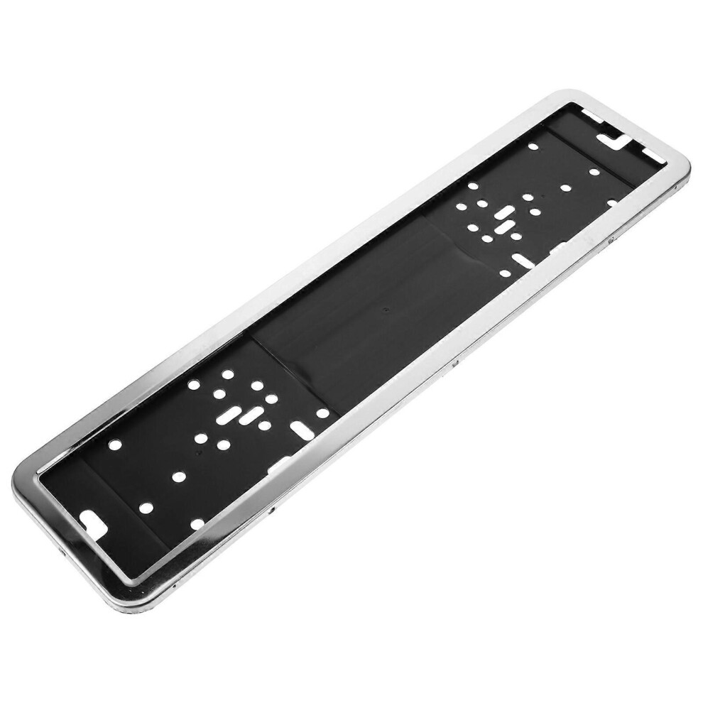 Kricely (As Show, One Size) License Plate Frame Side-Opening License Holder Stainless Steel Car License Plate Frame