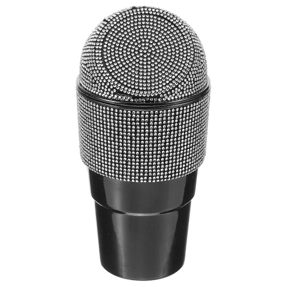 Kricely (As Show, One Size) Car Trash Can Creative Car Garbage Bin Bling Rhinestone Garbage Can For Vehicle