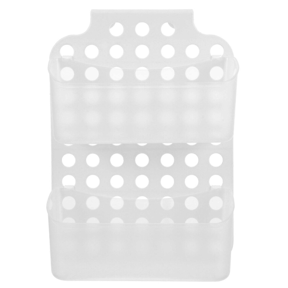 Kricely (As Show, One Size) No Drilling Shower Storage Organizer Bathroom Storage Rack Kitchenware Punch Free Container