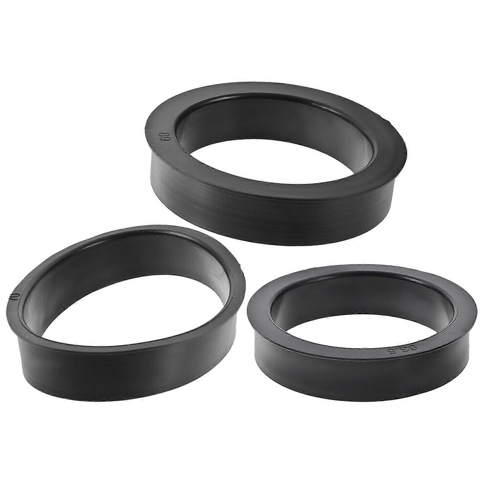Kricely (As Show, One Size) 3Pcs Air Filter Adapter Rings Car Air Filter Core Replacement Rings Air Filter Rubber Rings