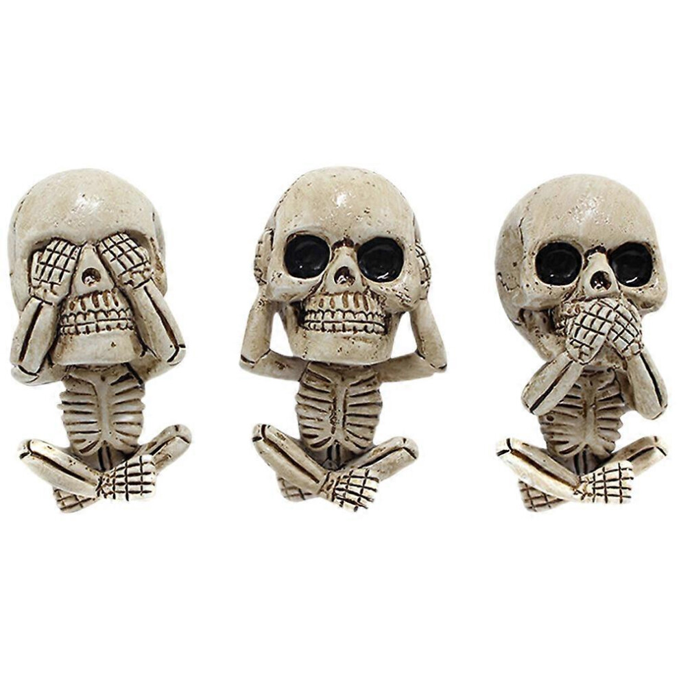 Kricely (As Show, One Size) 3Pcs Car Air Vent Clip Skull Car Charms Car Air Freshener Accessories Automotive Interior Decoration
