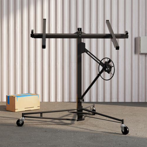 11ft Drywall Lifter with Rolling Casters Panel Hoist 1