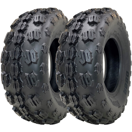21x7.00-10 ATV Quad Tyres OBOR Kraken WP17 Tubeless Road Legal 106kgs (Set of 2)