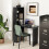 Homcom HOMCOM Convertible Desk with Blackboard Multi-function Workstation, Black 7