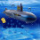 RC Mini Submarine 6 Channels Remote Control Underwater Ship Model Children's Toy 3