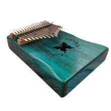 Duimvinger Piano Draagbare 17 toetsen Massief houten muziekinstrument Cadeau voor muziekliefhebbers Beginners