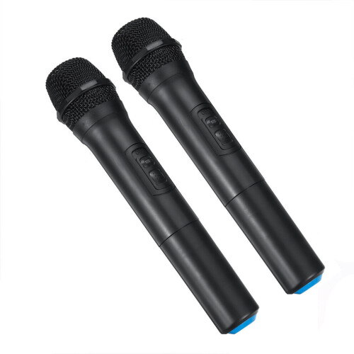 2 Stuks VHF Draadloze Bluetooth Karaoke Microfoon Luidspreker 2 Handheld MIC KTV Speler 2