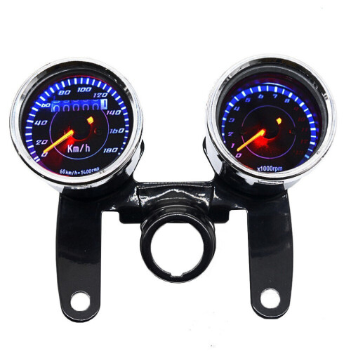 2 in 1 Motorcycle Odometer Tachometer Tachometer Speedometer 12V