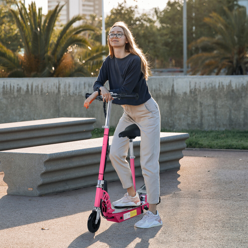 HOMCOM Powered Scooter for Kids Ages 6+ Years 120W Motor 8km Range | Folded Powdered Scooters, Up to 10km/h, Adjustable Ride on Toy - Image 6