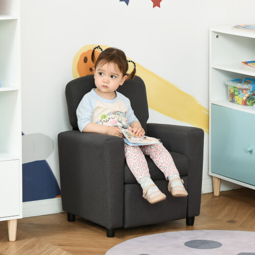HOMCOM Kids Armchair Children Recliner Sofa Lounger Chair w/ Footrest