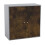 URBN Living (Grey, Rustic Brown Door) 2-Tier Wooden Storage Cupboard 1