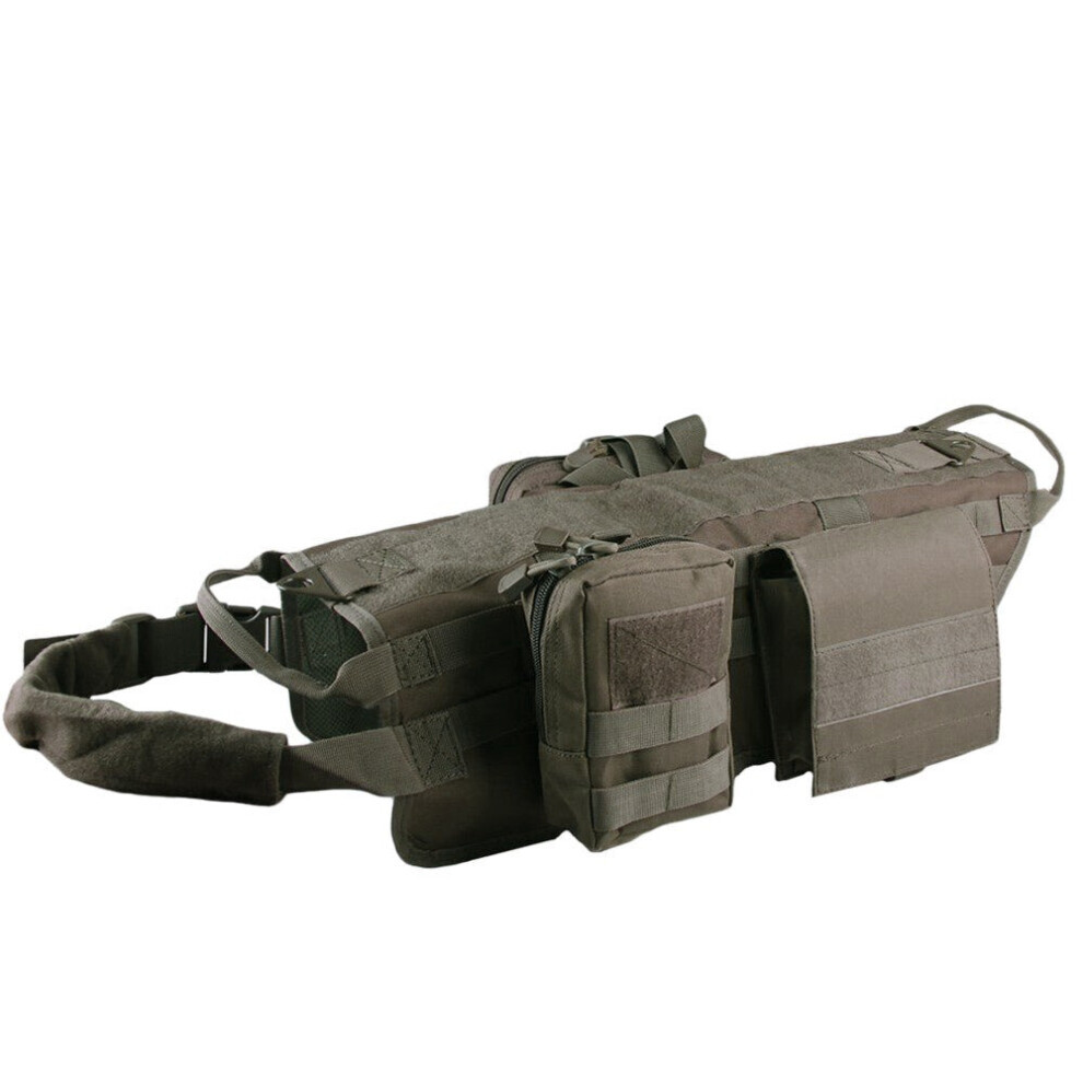 (Vert armée, S) Gilet d'extérieur pour chien Équipement d'entraînement Pitbull