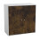 URBN Living (Rustic Brown, With White Door) 2-Tier Wooden Storage Cupboard 3