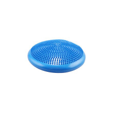 (Blau) Aufblasbarer Yoga-Massageball, langlebig, universell, YogaFitness, Wackelstabilität, Balance-Scheibenkissenmatte