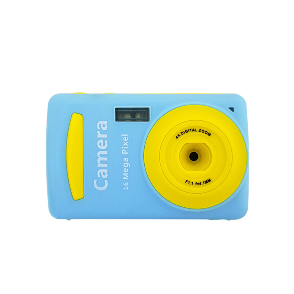 (Bleu) Écran 2,4 pouces HD Mini carte d'appareil photo numérique pour enfants Petit appareil photo reflex numérique Dessin