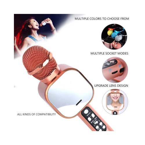 (Blauw) Draadloze microfoonluidspreker CRS Bluetooth DSP HIFI Stereo Dynamische ruisonderdrukking Karaokemicrofoon 2