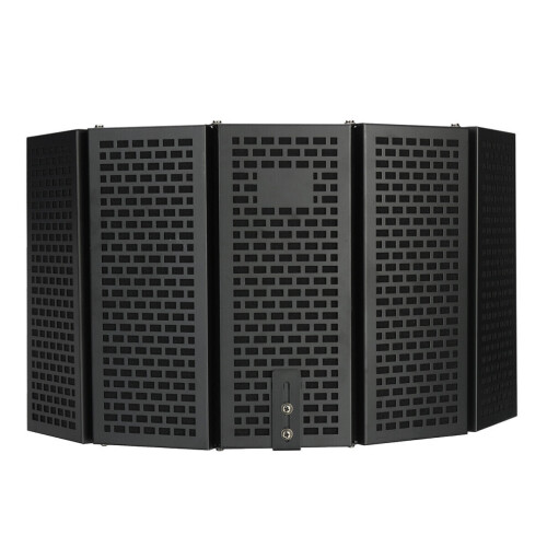 (Plastic5) Foldable Panels Microphone Soundproof Cover Microphone Isolation Shield Noise Reduction Windproof Screen 2
