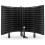 (Plastic5) Foldable Panels Microphone Soundproof Cover Microphone Isolation Shield Noise Reduction Windproof Screen 2
