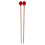 (Yellow) yarn head medium hard with maple handle, medium keyboard marimba mallets 2