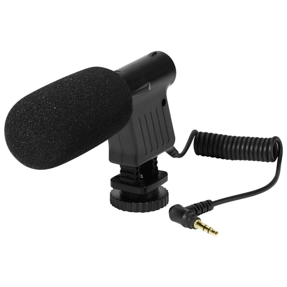 Microphone d'enregistrement professionnel 3.5mm, caméra vidéo numérique DV, caméscope stéréo de Studio pour Canon Pentax