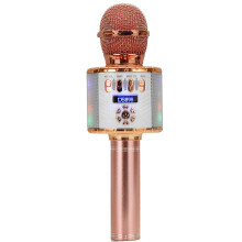(Rose Gold) 3 in 1 langaton mikrofoni 2 x 13 W HiFi Bluetooth-kaiutin TF-kortti 2600 mAh valoisa käsimikrofoni