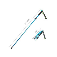 (Skyblue 95-110) bâton de marche Anti-choc bâtons de canne tactiques télescopiques ultralégers en alliage d'aluminium