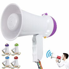 (Dunkelviolett) Tragbarer, faltbarer Hand-Megaphon-Sirenenlautsprecher, Sprachverstärker-Recorder