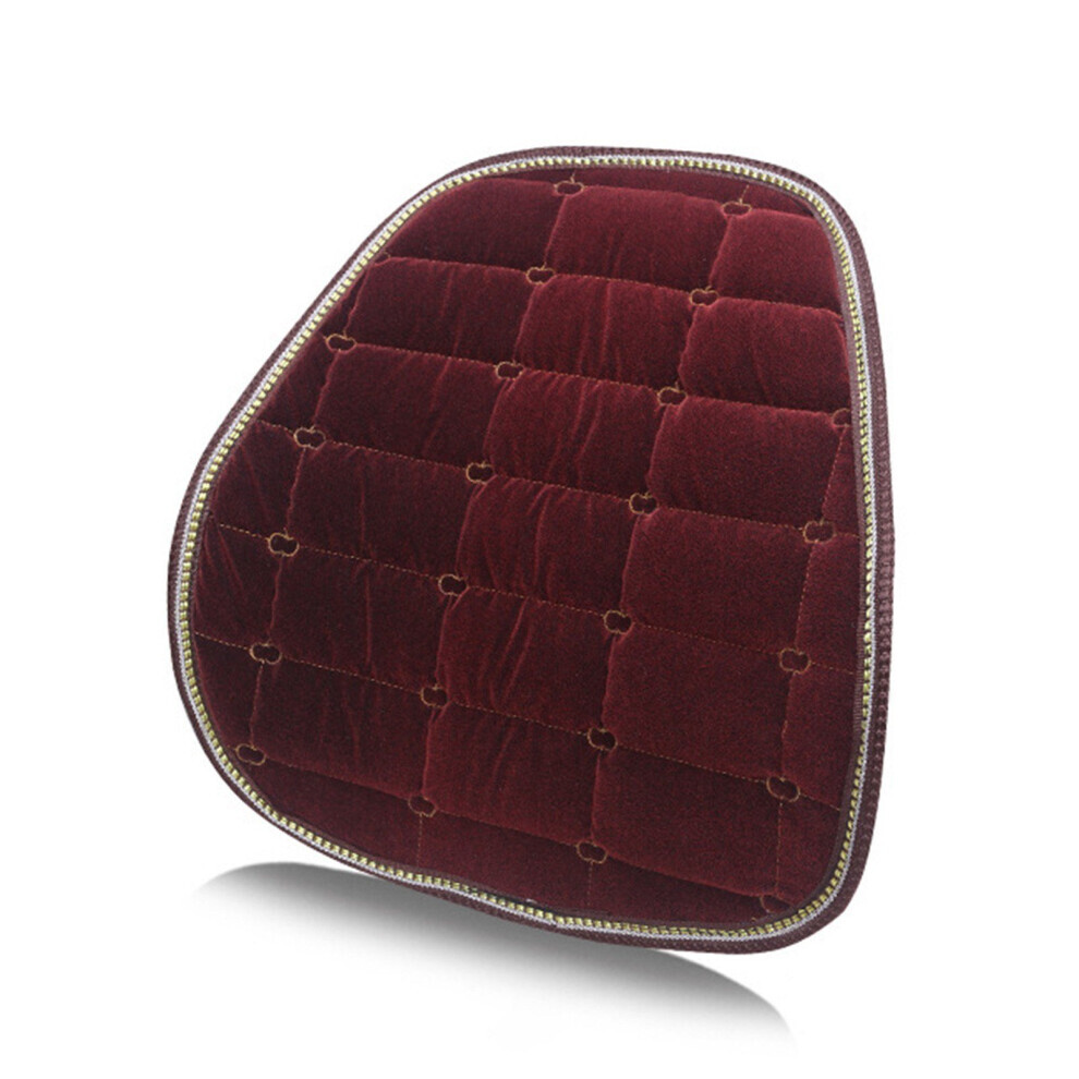 (Rouge) Support lombaire de voiture pour siège conducteur, coussin chaud universel confortable et Durable pour l'hiver