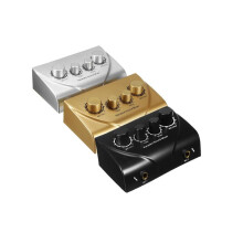 (Or) Mini mélangeur audio professionnel karaoké double entrées micro avec câble pour Stage Home KTV