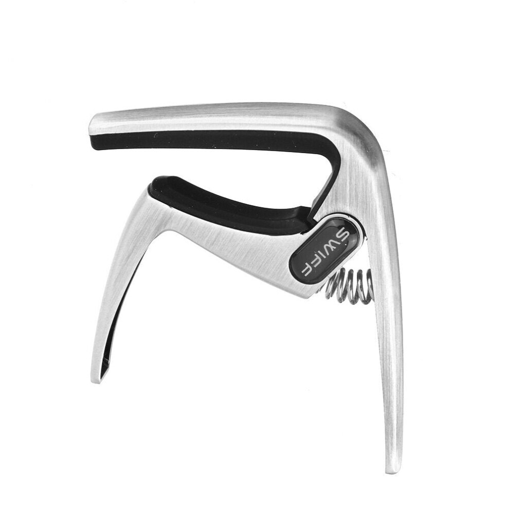 (Argent) Ukulele Capo Metal Capo Instrument de musique Accessoire de remplacement pour ukulélé à 4 cordes