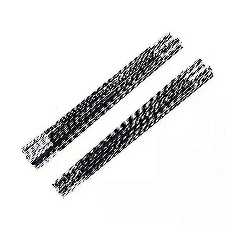 (14 feet, One size) Universal Trampoline Fibre Glass Rods To Replace Top Pole / Metal Ring - W/ Caps