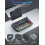 Podcast Equipment Bundle Audio Interface with Studio Condenser Microphone for Smartphone & PC Plug 4