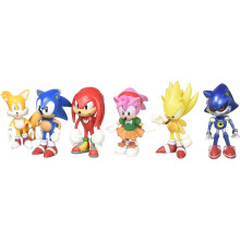 Sonic the Hedgehog Actionfigur (6er-Set) [Spielzeug]