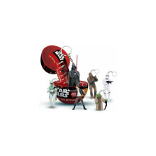 Star Wars Minifiguren passen zu Lego. Kinder bauen Spielzeug-Captain-Blöcke zusammen