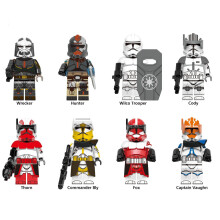 Star Wars-Minifiguren passen auf Lego 8-teilige Captain-Blöcke