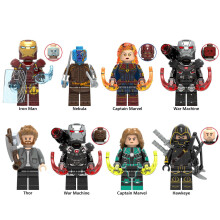 (8PCS-G) 128PCS Avengers Super Heroes Minifiguren DC Set Passend für Lego