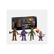 (A) Five Nights at Freddy's Actionspiel-Modellpuppen-Dekoration, 4 Stück/Set