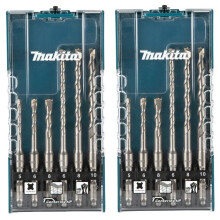 Makita Carbide Tip SDS Plus 12 Piece Drill Bit Set - 5 6 8mm - 110 160mm Long