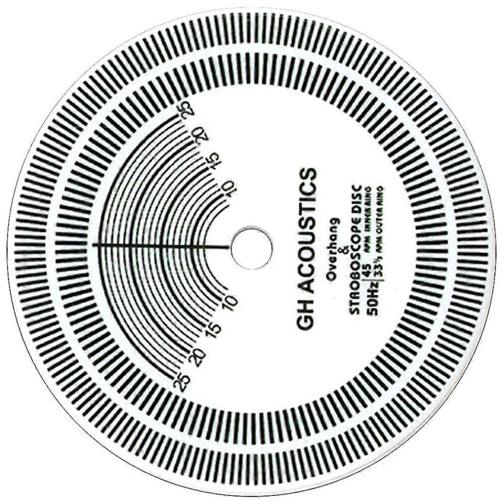 Kricely (As Show, One Size) Turntable Strobe Disc Precise Stroboscope Mat Lp Stroboscope Disc Turntables Calibration Disc