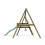 Rebo Premium Double Garden Swing with Deck for Kids - Flex Mint Green 3