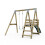 Rebo Premium Single Garden Swing with Deck for Kids - Flex Mint Green 5