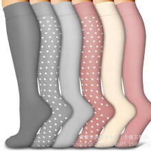 (6 Pairs Set m#, S/M) Compression Socks Bundle Set for Sports & Yoga - Long Calf High Socks with Progressive Compression, Muscle Support & Athletic Recovery - Unisex