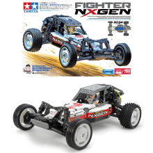 Tamiya 58741 Fighter NXGEN DT-04 1:10 RC Assembly Kit - 2WD Rear-Drive Off-Road Buggy, Next-Gen Performance