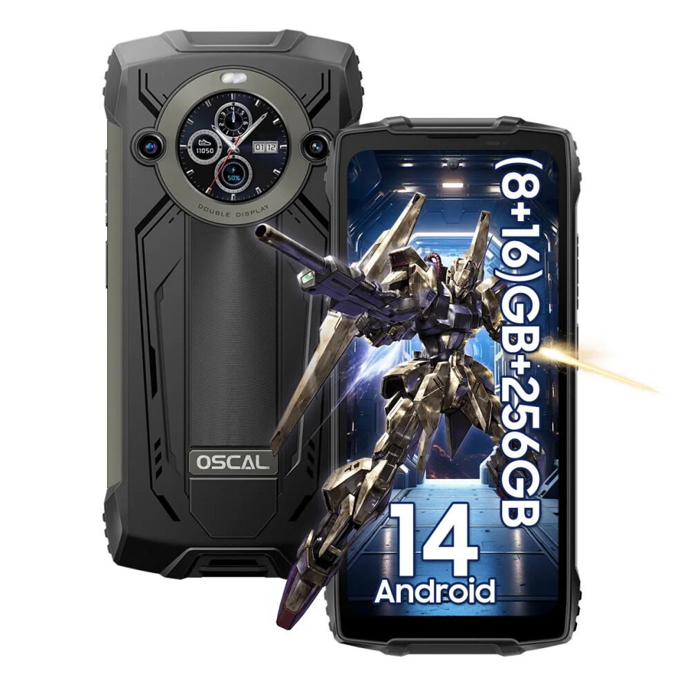 (Black) Oscal Pilot 2 Rugged Smartphone 24Gb+256Gb Black 735179547925