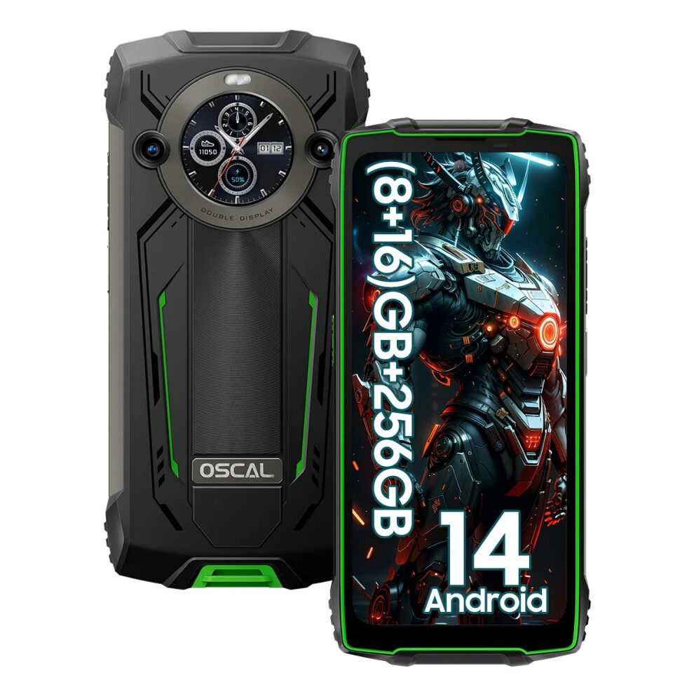 (Green) Oscal Pilot 2 Rugged Smartphone 24Gb+256Gb Green 735179547932