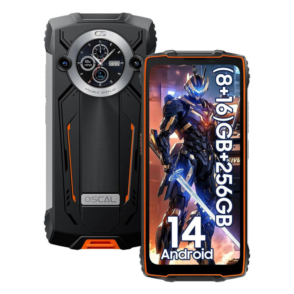(Orange) Oscal Pilot 2 Rugged Smartphone 24Gb+256Gb Orange 735179547949