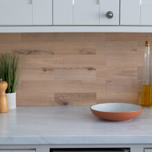 WallPops Luxury Self Adhesive Vinyl Wall Tiles FAUX WOOD NATURAL - Pack Of 4 Tiles (0.28sqm)