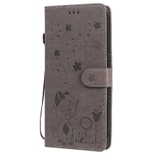 (Gray ) Flip Case for Samsung Galaxy S20 Ultra Durable Lightweight with Card Slot Design Slim Fit Premium Pu Leather Material Cover